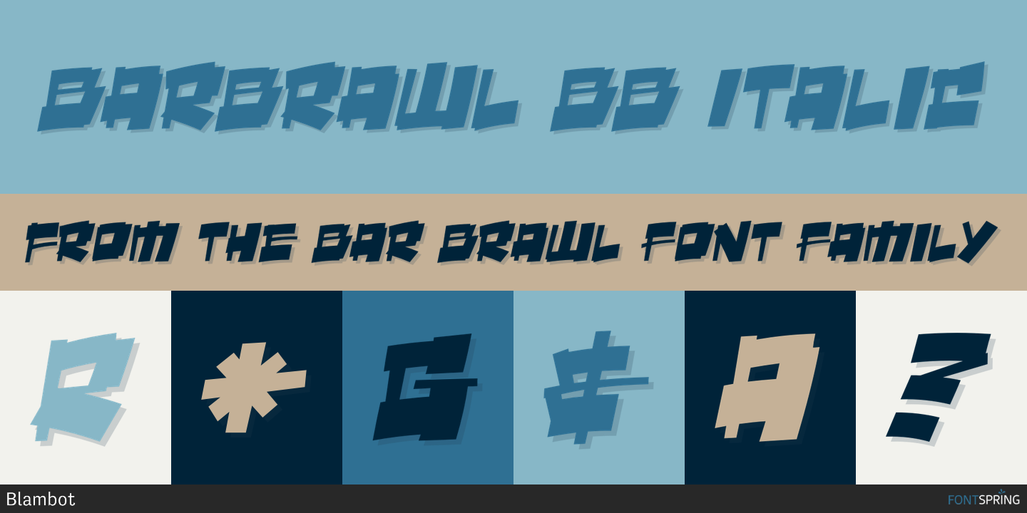 BarBrawl BB Italic Font