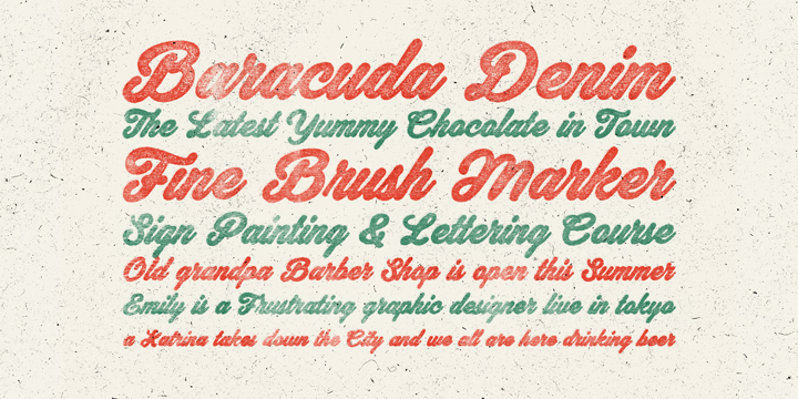 A round bold script that really brings the classic and personal feel to life.
