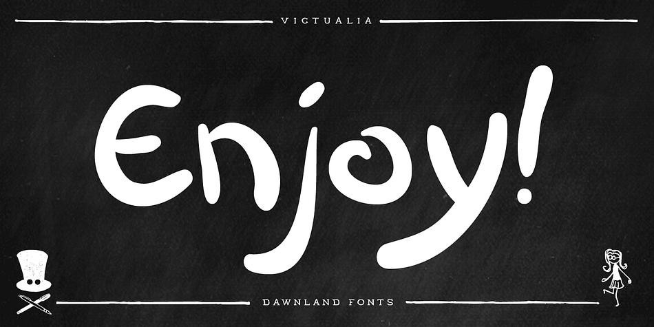 Victualia - casual, hand drawn (Wacom, illustrator) brush font.