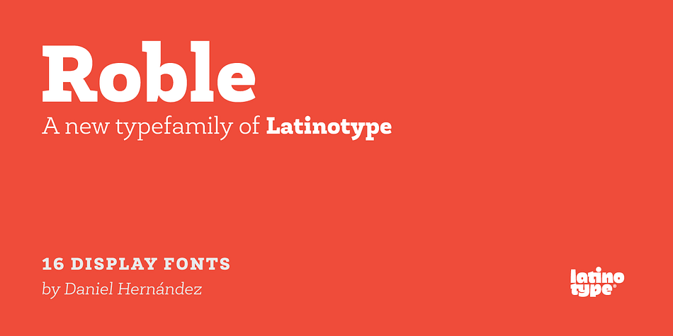 Displaying the beauty and characteristics of the Roble font family.