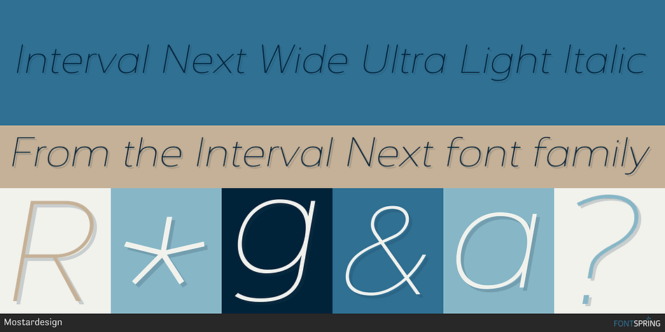 Interval Next Wide Font