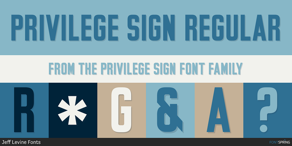 Privilege Sign Regular Font