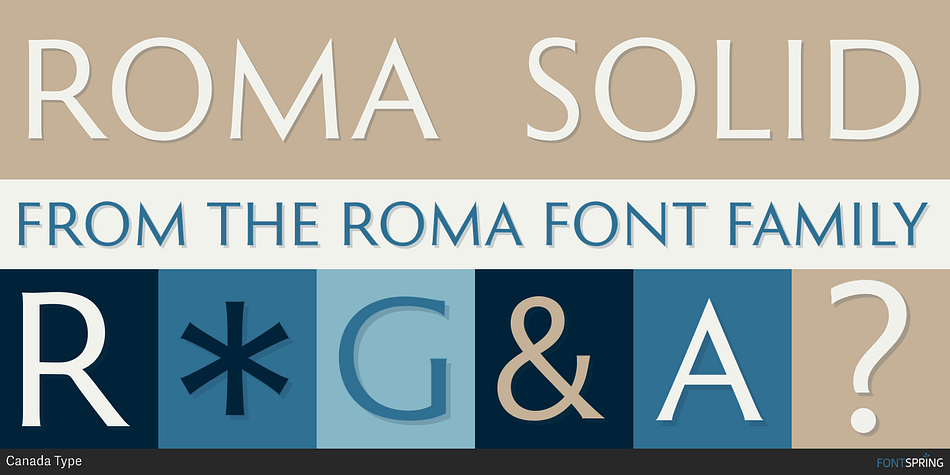 Roma Solid Font