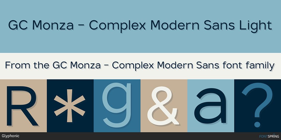 GC Monza - Complex Modern Sans Font