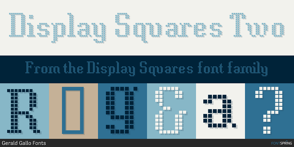 Display Squares Two Font
