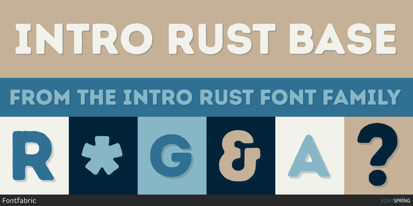Fonts Similar To Intro Rust