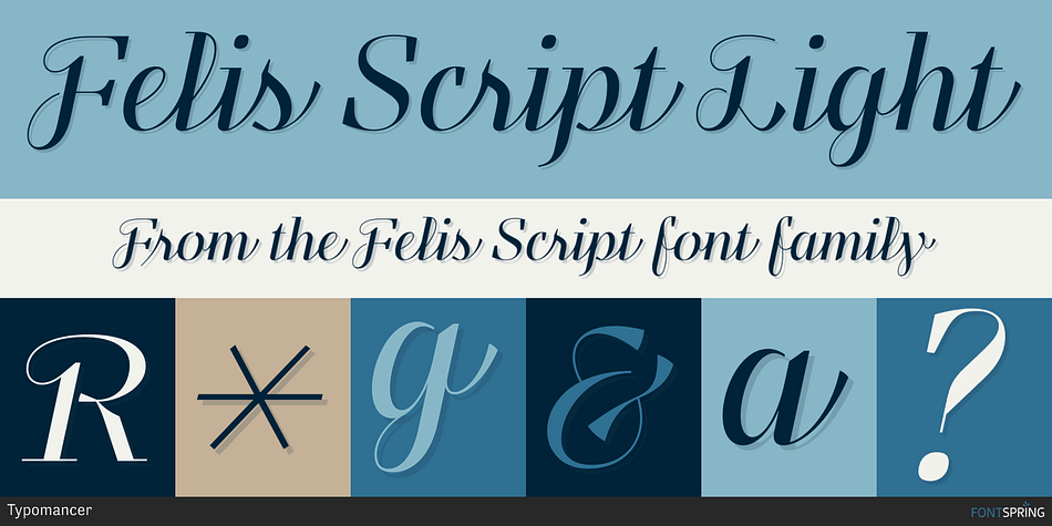 Felis Script Light Font