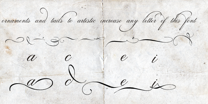 Spencerian Palmer Penmanship includes OpenType Contextual Alternates.