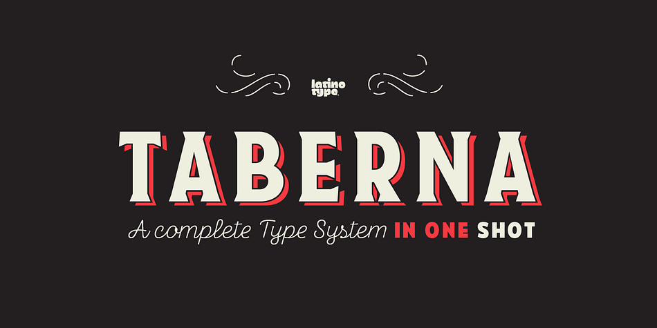 Taberna is a type system that provides a wide range of choices for any design project.