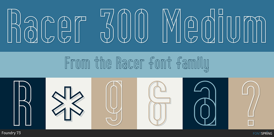 Racer 300 Medium Font