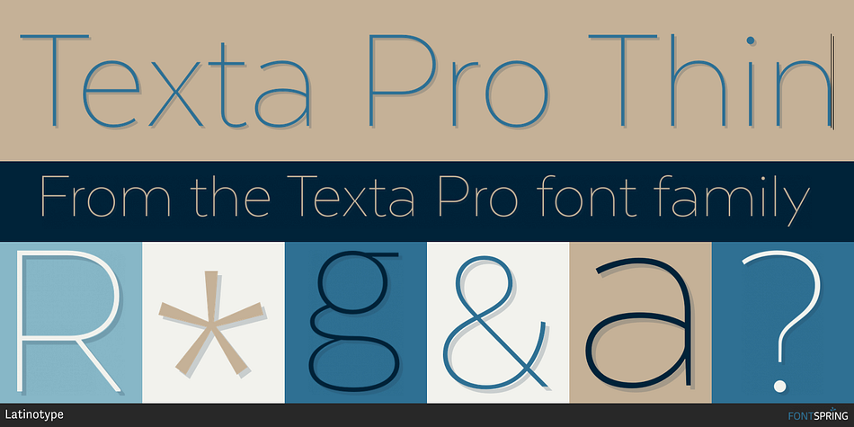 Texta Pro Thin Font