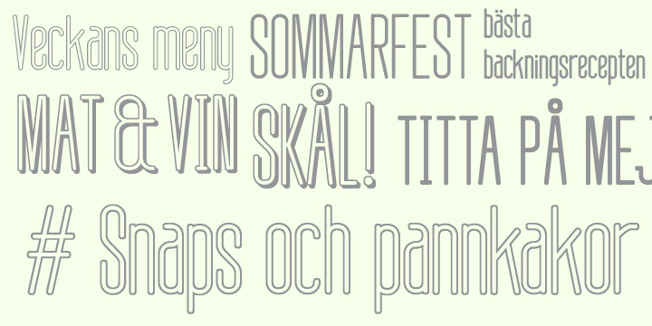 Highlighting the Linja font family.
