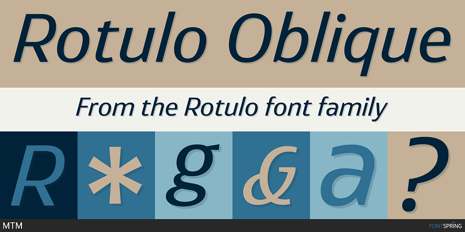 Rotulo Oblique Font