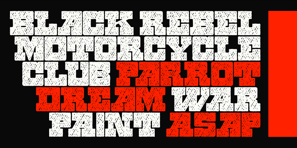 At that time, obscure fonts were often used when emphasising artwork.