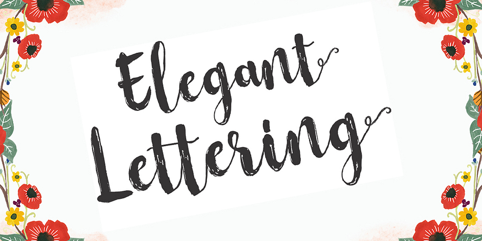 
Flowerroom Script is a new hand painted font, elegant, organic fun with dancing baseline.