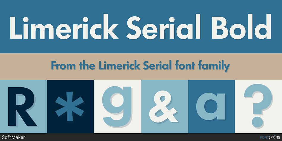 Limerick Serial Bold Font