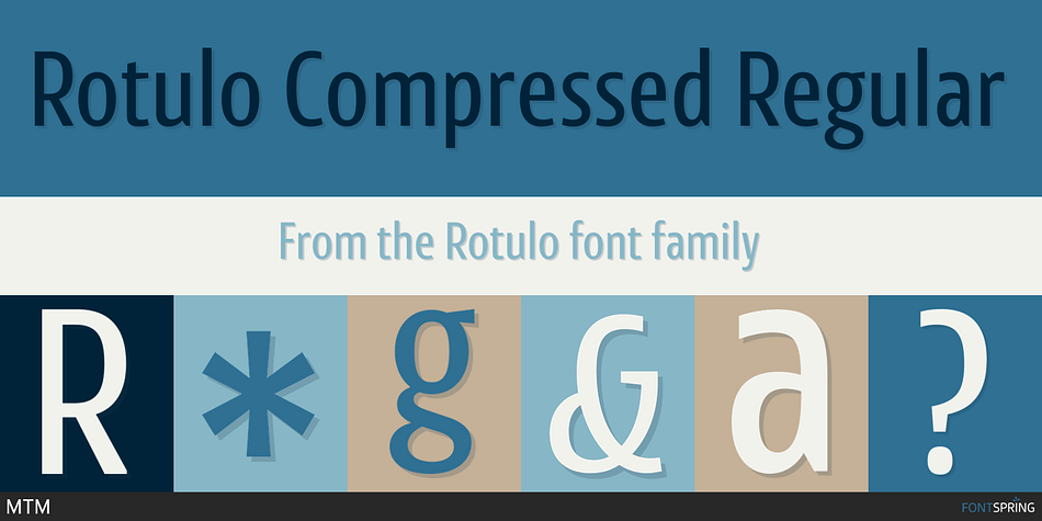 Rotulo Compressed Regular Font