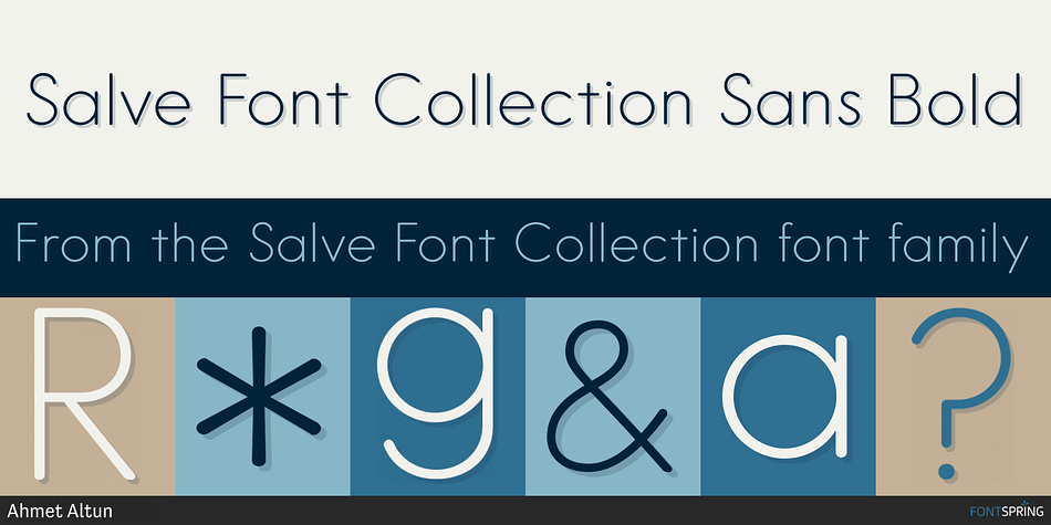 Salve Font Collection Sans Bold Font