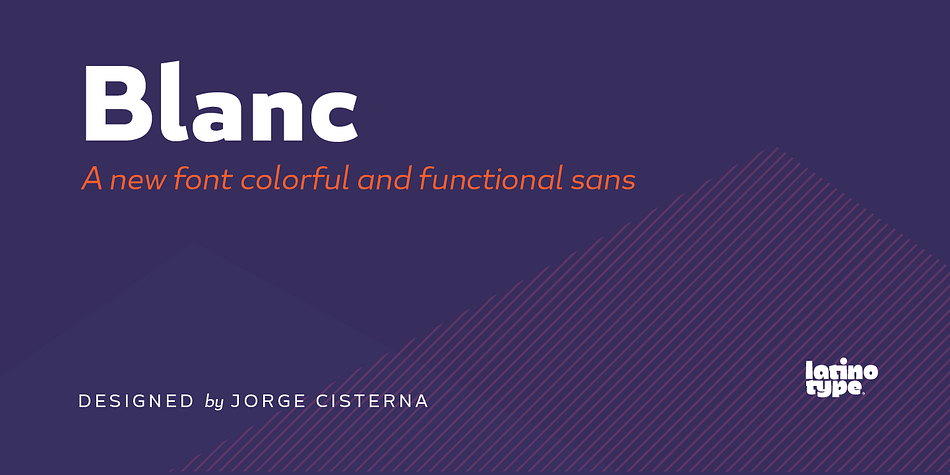 Blanc is a functional humanist sans typeface with a marked personality and great style that make it ideal for use in headlines.