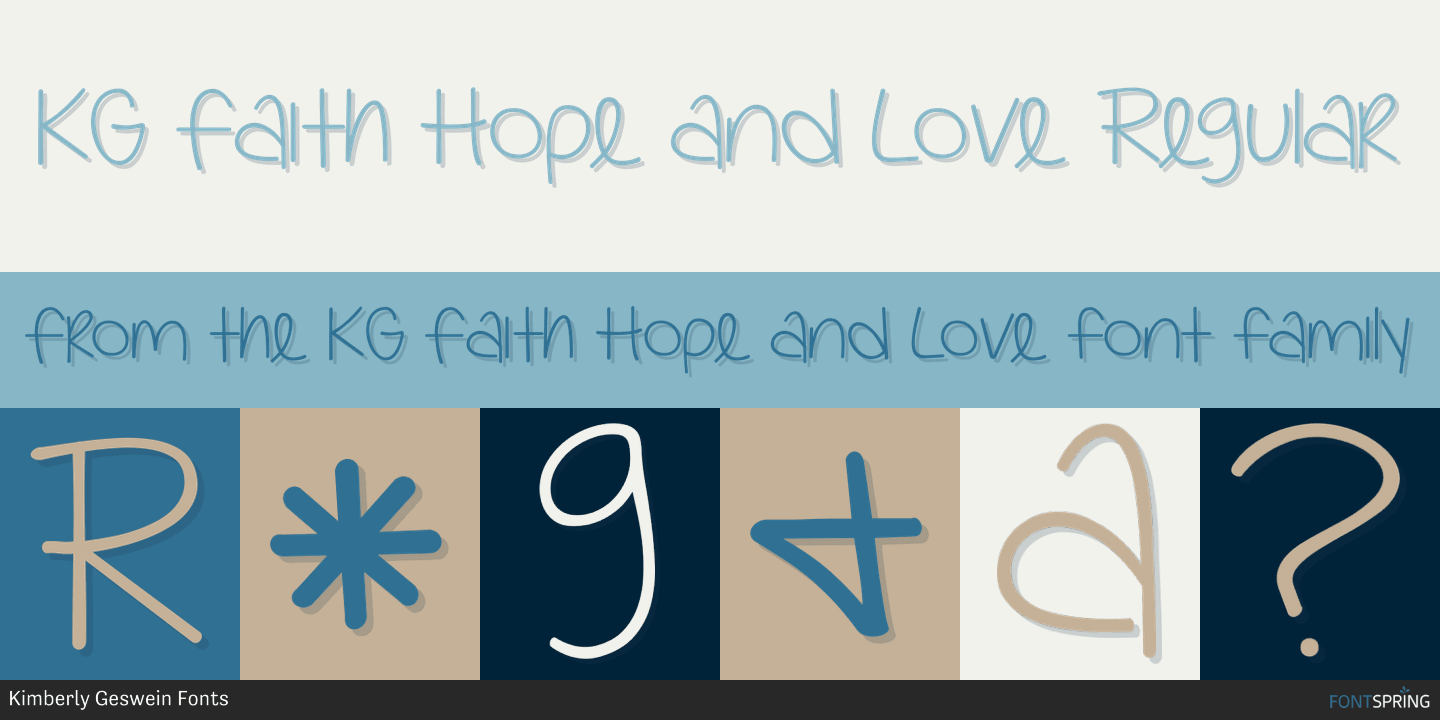 faith in different fonts