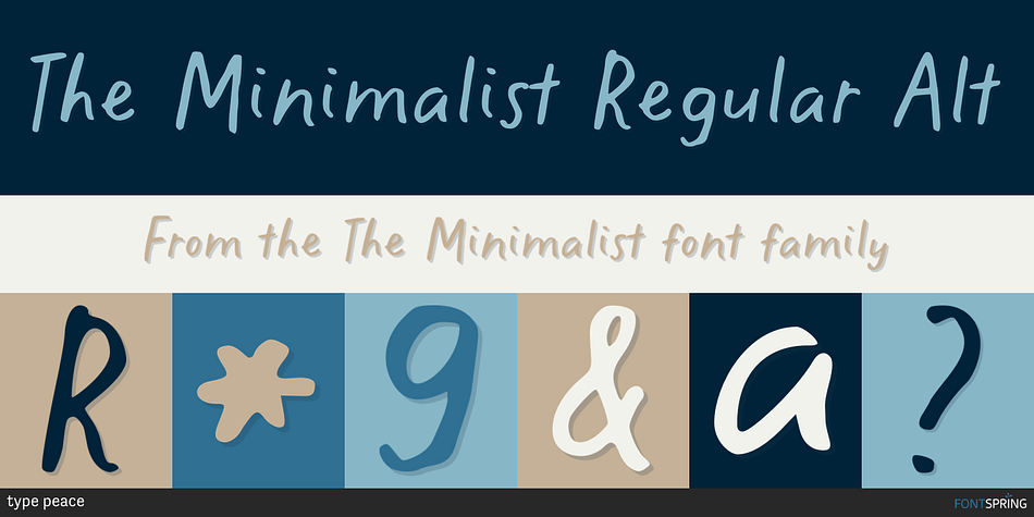 The Minimalist Regular Alt Font