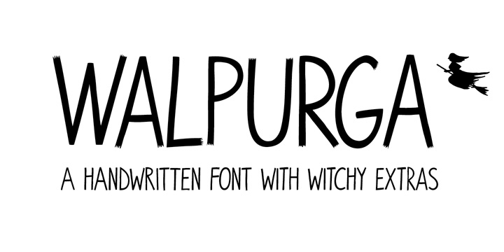 Walpurga is a witchy display font that comes in two variants - regular & bold - and with four glyphs for each letter.