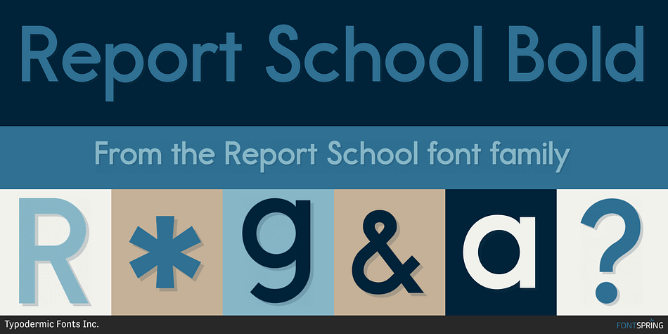 Report School Bold Font