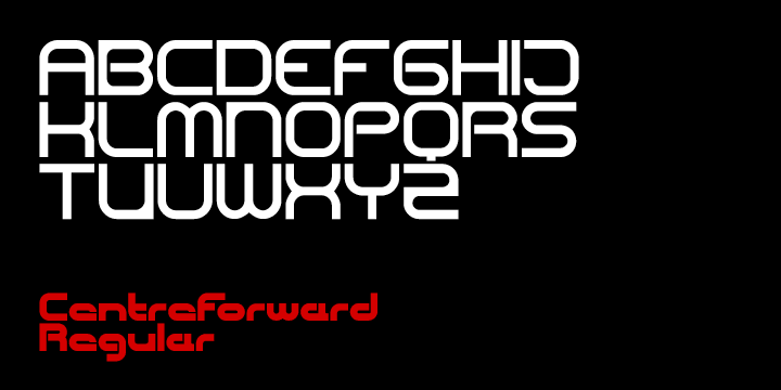 Emphasizing the favorited CentreForward font family.