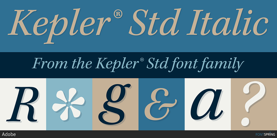 Kepler® Std Essentials Super Pack Font