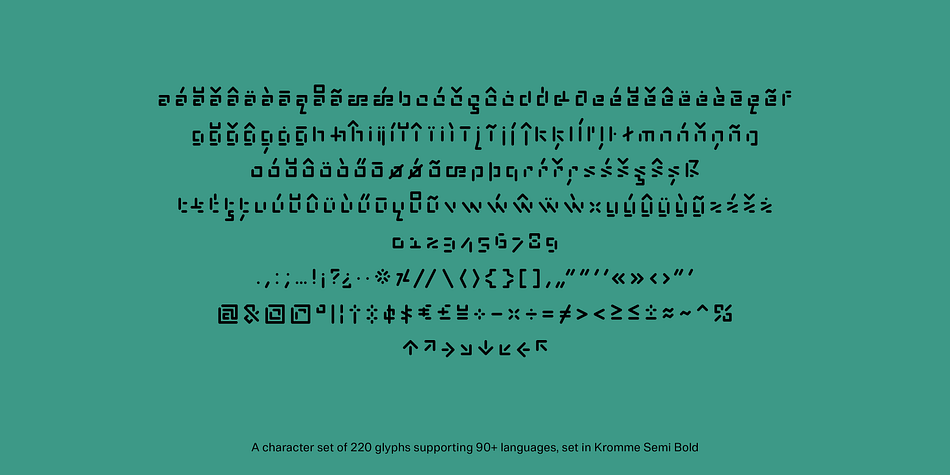 Kromme Font