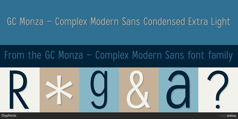 GC Monza - Complex Modern Sans Font