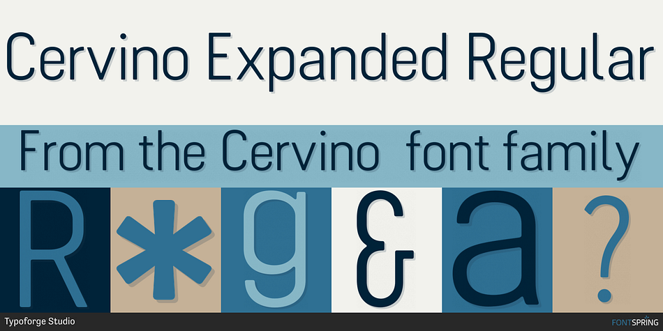 Cervino Expanded Regular Font