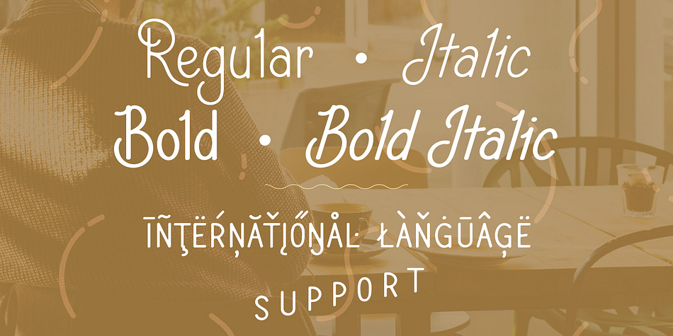 Italic is particularly nice for the swooping arcs and scriptlike flourishes of the capital letters.