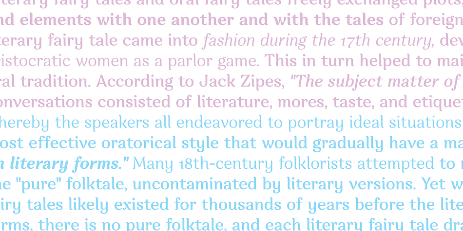 Charm is a an eight font family.