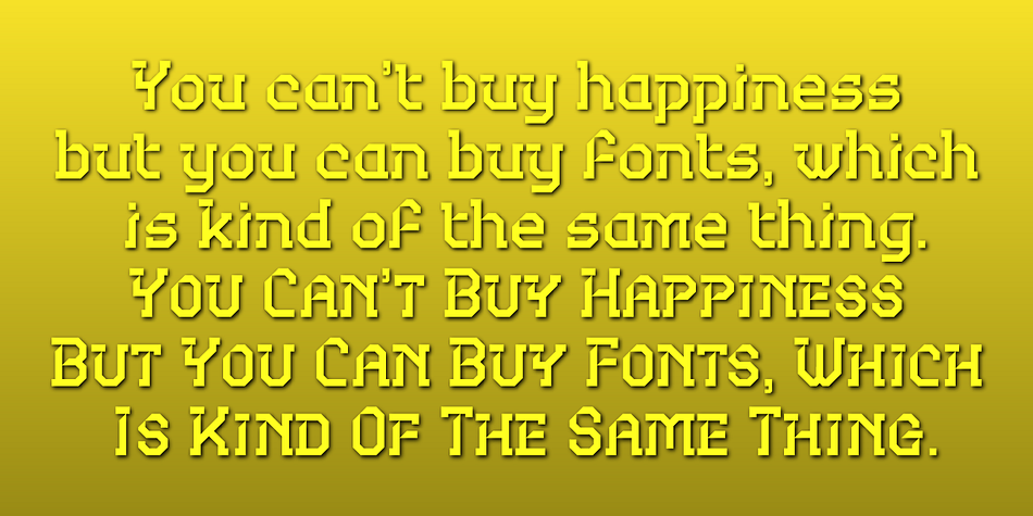 Both fonts have the same uppercase alphabet, numbers, punctuation, symbols, and miscellaneous characters.