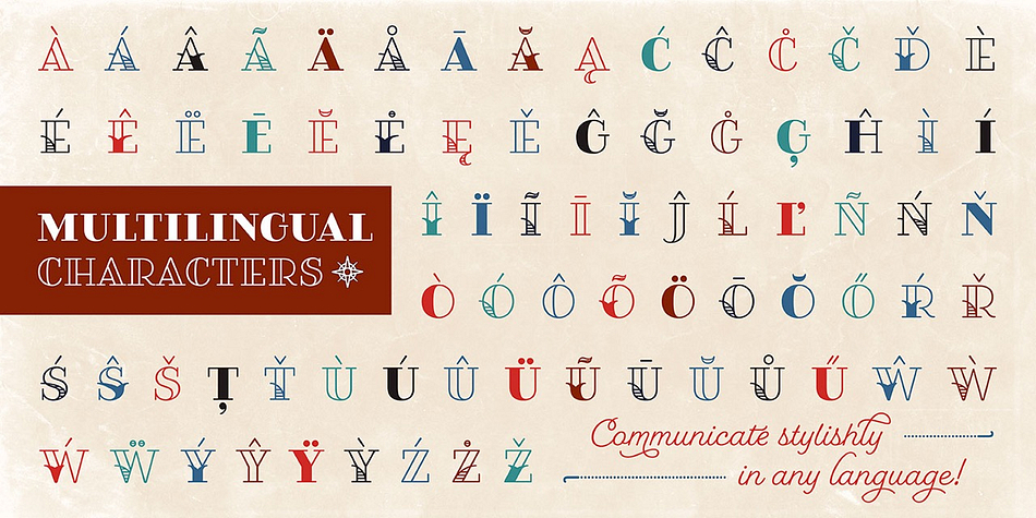 Fairwater font family sample image.