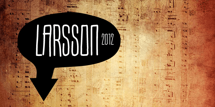 Larsson is a hand-drawn, all-caps, ultra-narrow font created by Bartek Nowak.