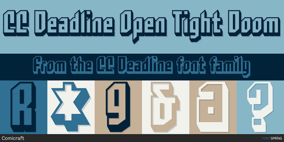 CC Deadline Open Tight Doom Font