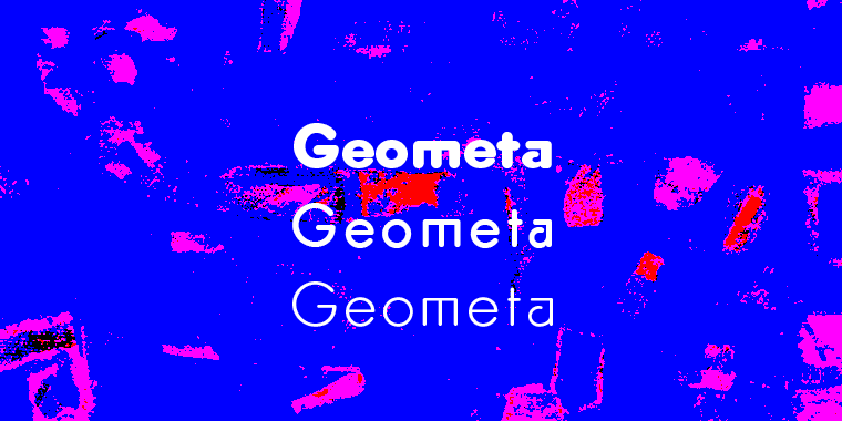 Geometa is based on Paul Renners Futura Classic, the one that he designed before he had to soften it to make it more appealing to the broad public.