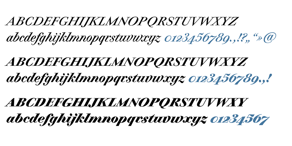 The italic lower case letters refer, in part, to English handwriting, which also falls under classicism.