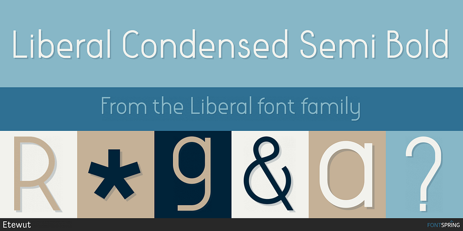 Liberal Condensed Semi Bold Font