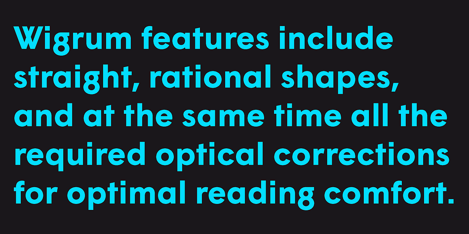 Plenty of personality remains, however, in various details and unusual shapes for ‘W’, ‘g’, ‘R’ and ’S’.