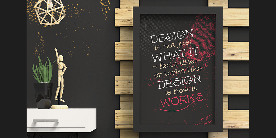 Emphasizing the favorited Skybird font family.