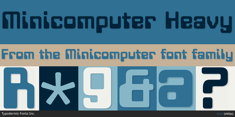 Minicomputer Heavy Font