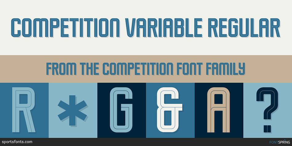 Competition Variable Regular Font