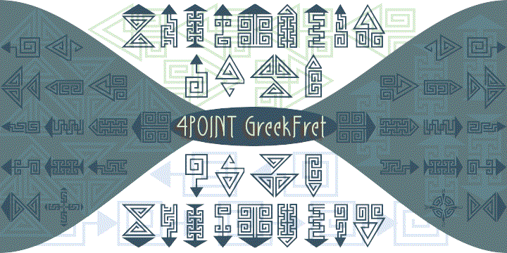 A whimsical array of pointers designed with semi-traditional Greek fret pattern (up/down/left/right) - great for adding directions or pointers to documents, maps, posters, greetings, or simply used as decorative elements.