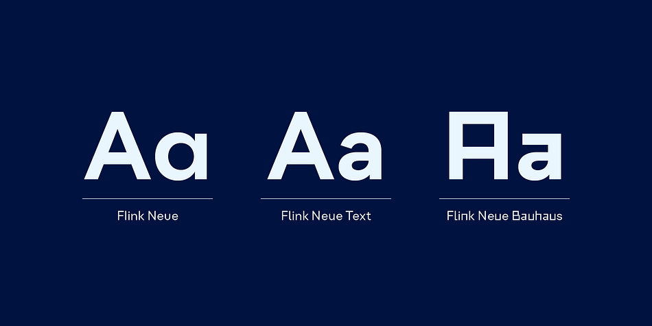 Besides Flink Neue Variable, you can also find Flink Neue, Flink Neue Condensed and Flink Neue Compressed as static type families on Fontspring.