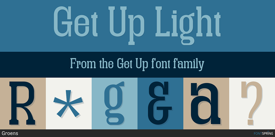Get Up Light Font