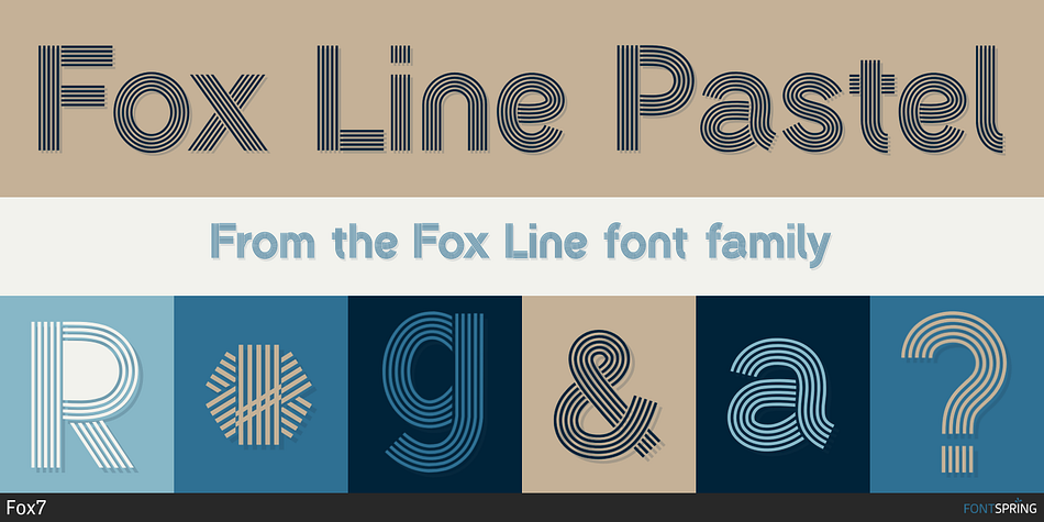 Fox Line Pastel Font