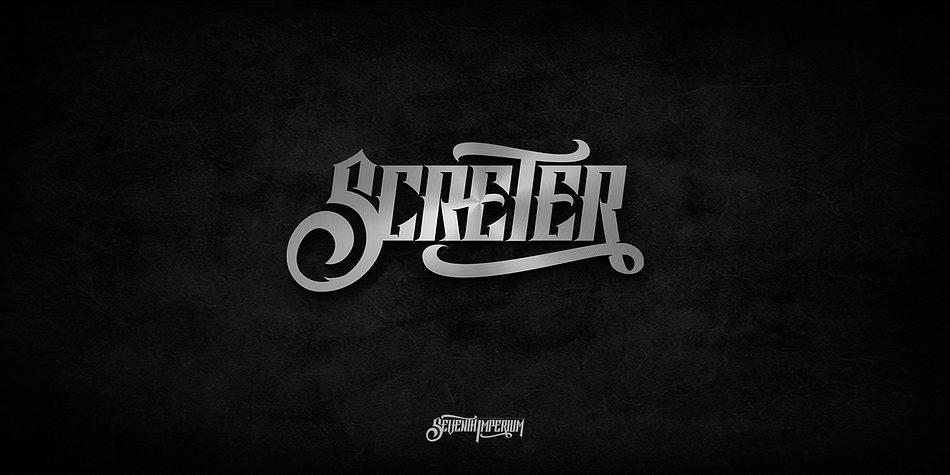 Screter is a fresh Blackletter typeface with sharp edges that looks brave.